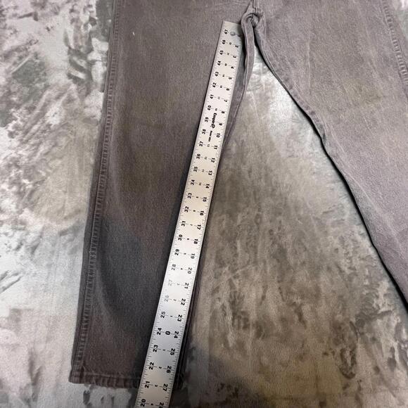 Vintage Wrangler Jeans Mens 36x30 Gray Denim Medium Wash Straight Leg Preppy - Picture 3 of 6